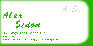 alex sidon business card